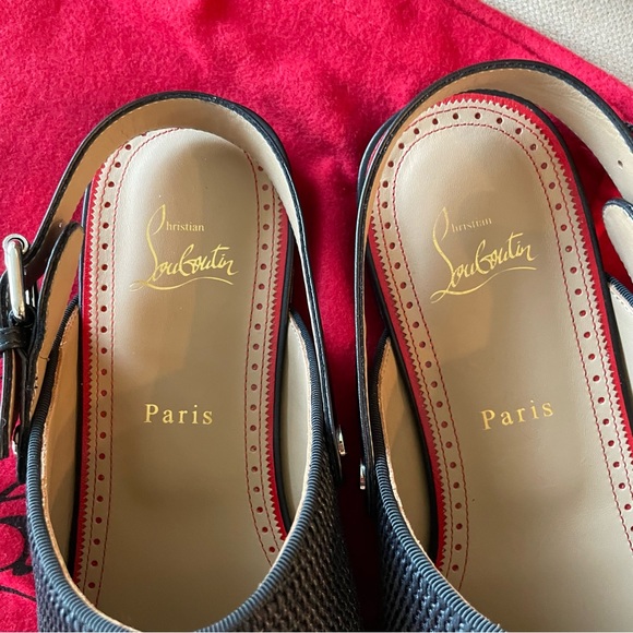 NWT💎Christian Louboutin💎Crestiflat Slingback Tresse - Picture 5 of 10